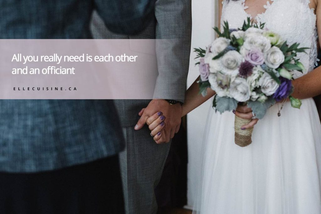 All you really need is each other and an officiant