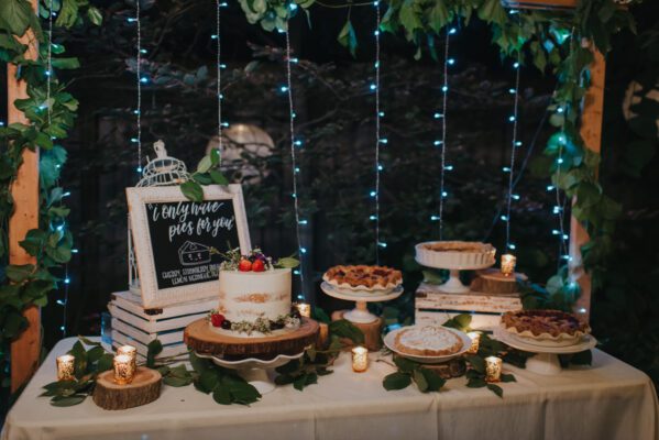 dessert table