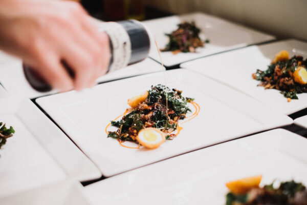 fall kale mushroom salad scaled