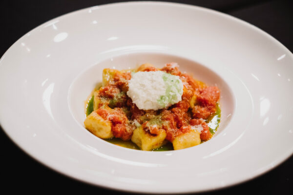 gnocchi with San Marzano and homemade ricotta scaled