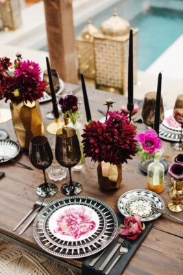 place setting Moroccan scaled