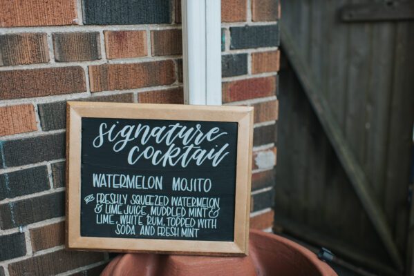 signature cocktail signage 1