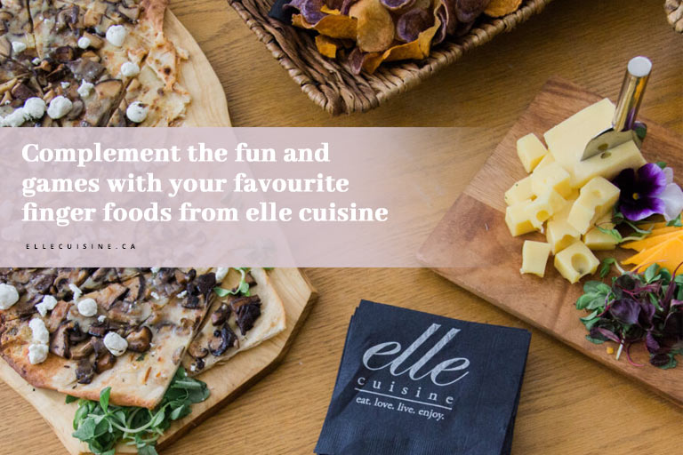 Complement the fun and games with your favourite finger foods from elle cuisine