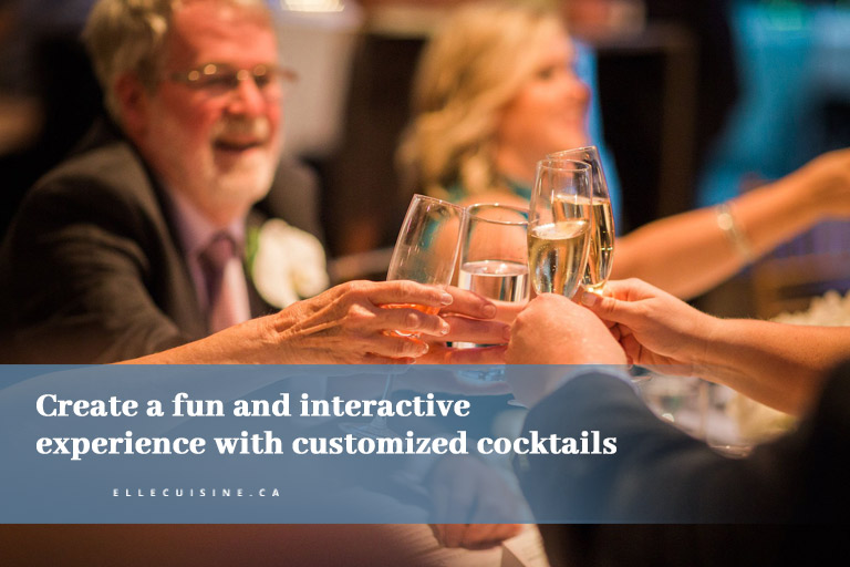 Create a fun and interactive experience with customized cocktails