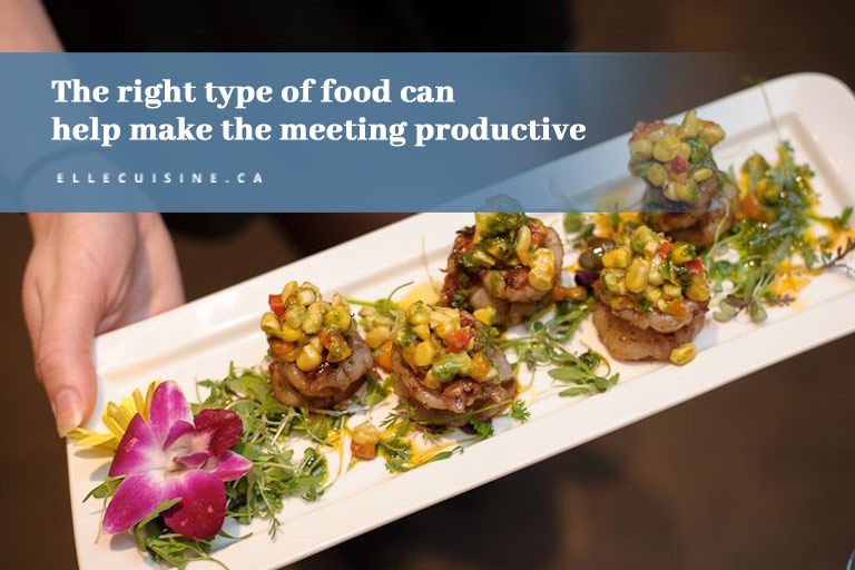 The right type of food can help make the meeting productive