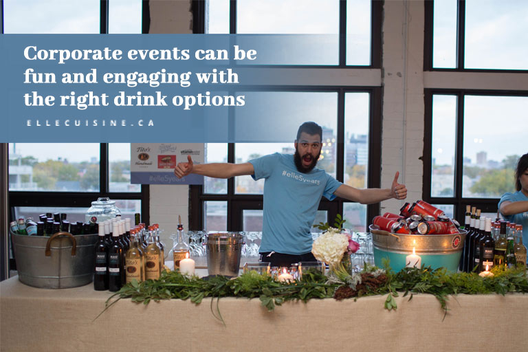 Corporate events can be fun and engaging with the right drink options